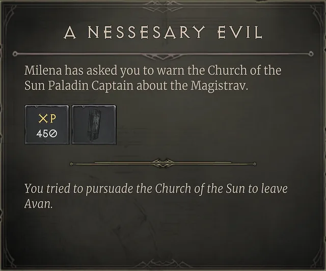 A Necessary Evil