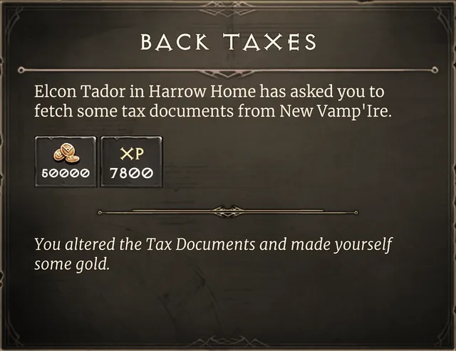 Back Taxes