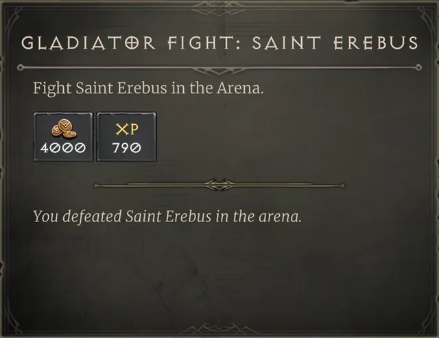 Gladiator Fight: Saint Erebus