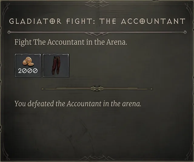 Gladiator Fight: The Accountant