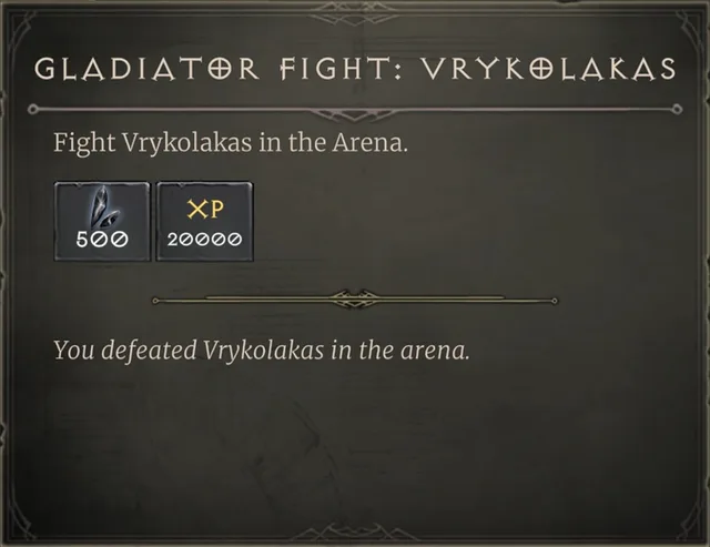 Gladiator Fight: Vrykolakas