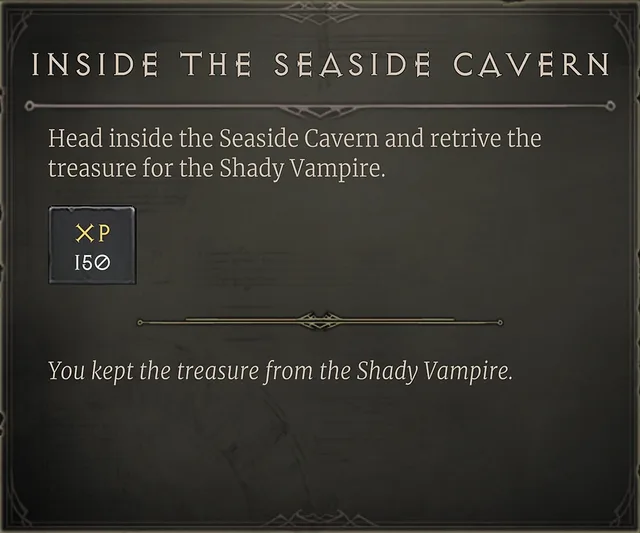 Inside the Seaside Cavern