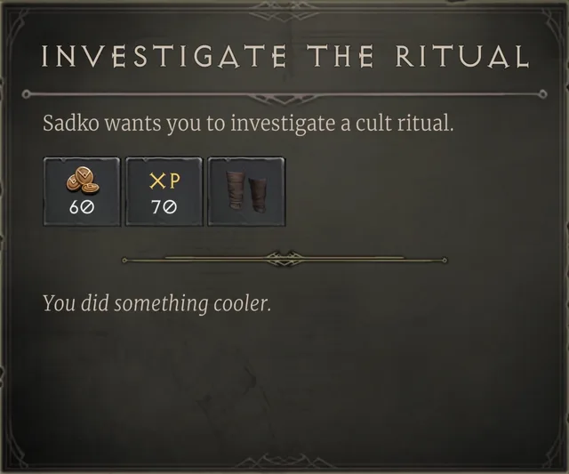 Investigate the Ritual