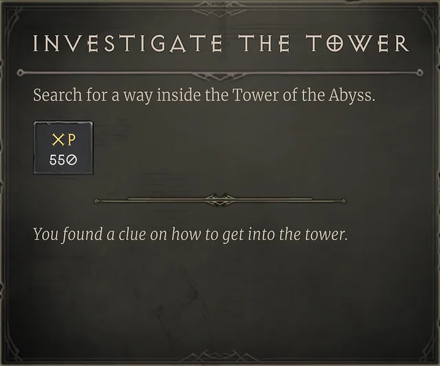 Investigate the Tower