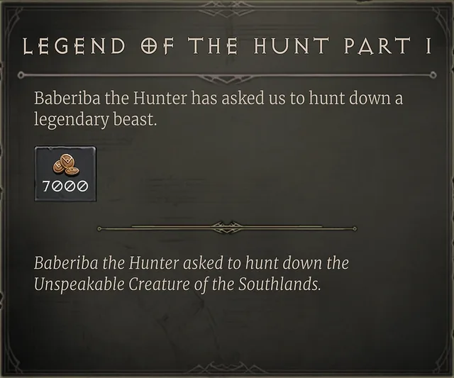Legend of the Hunt Part 1