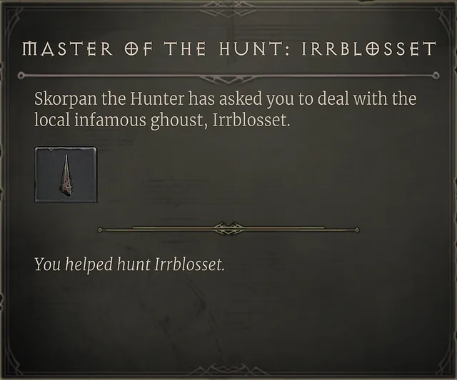 Master of the Hunt: Irrblosset