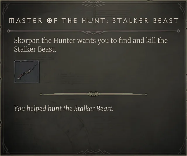 Master of the Hunt: Stalker Beast