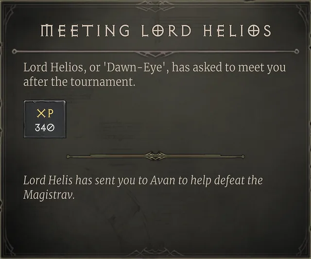 Meeting Lord Helios