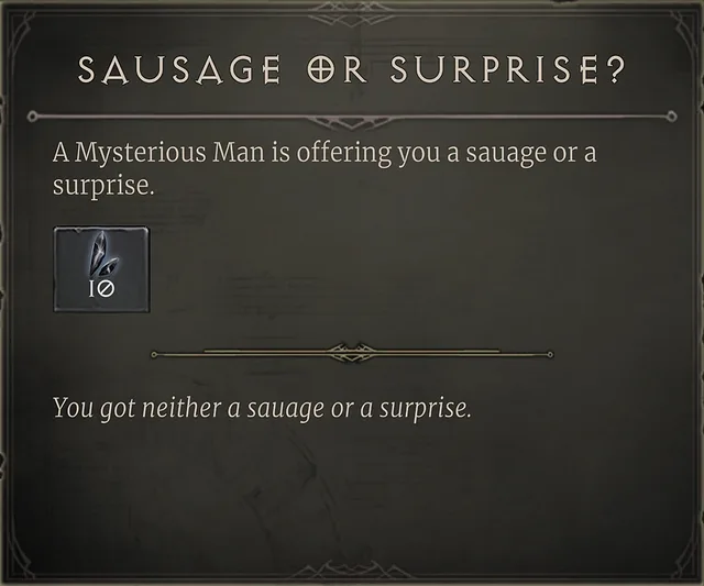 Sausage or Surprise?
