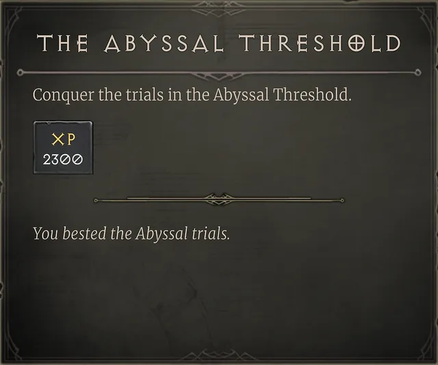 The Abyssal Threshold