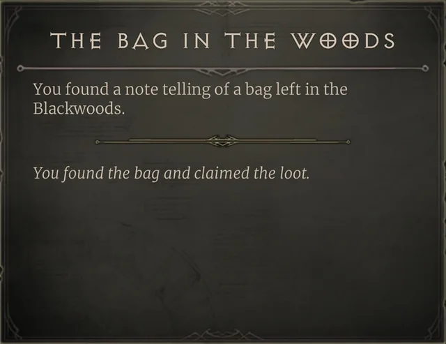 The Bag in the Woods
