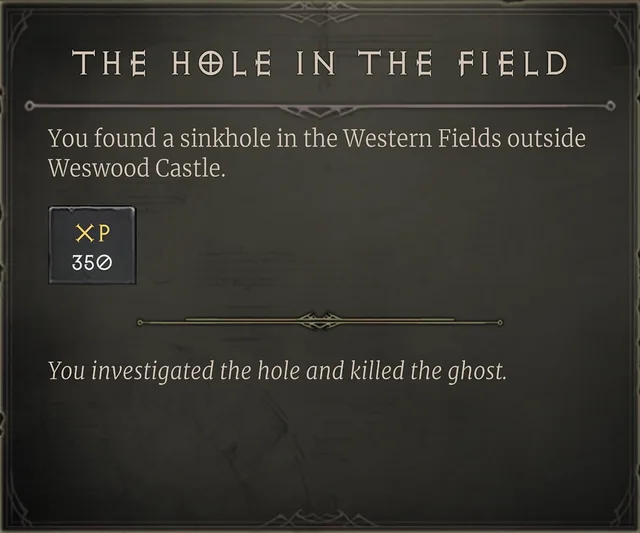 The Hole in the Field