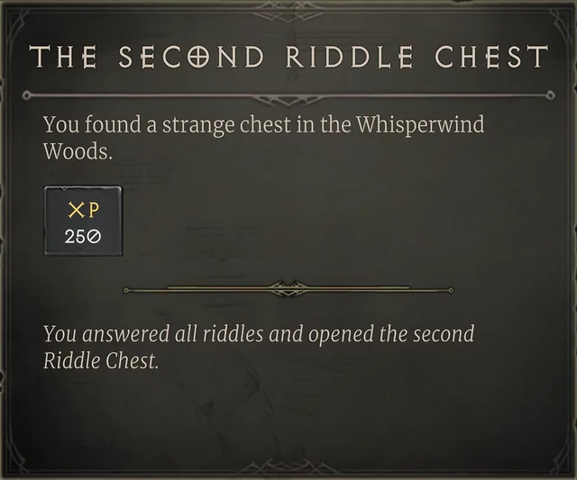 The Second Riddle Chest