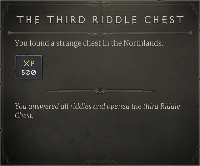 The Third Riddle Chest