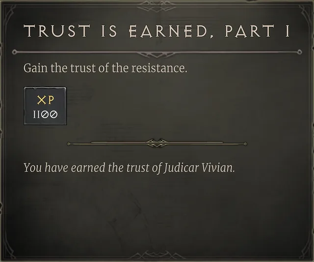 Trust is Earned. Part 1