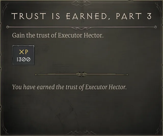 Trust is Earned. Part 3
