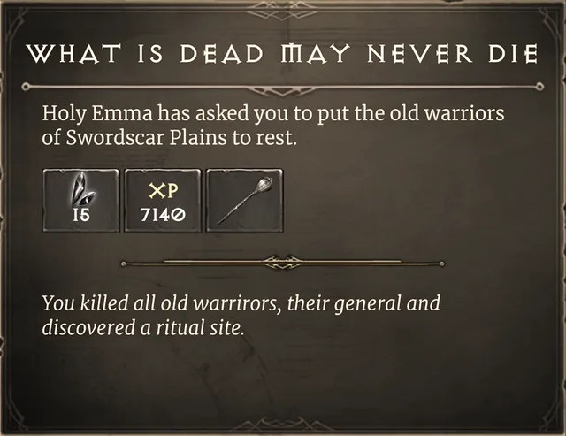 What is Dead May Never Die
